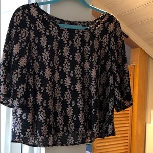 B-Jewel patterned shirt.